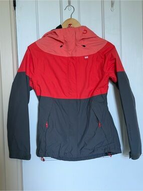 Helly Hansen Women's Pink & Gray Waterproof Hooded Jacket